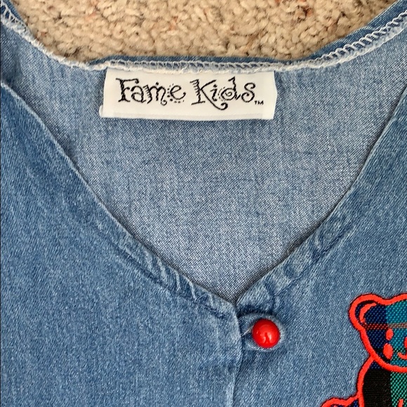 Girls Fame Kids button down vintage dress size 6 - Picture 2 of 8